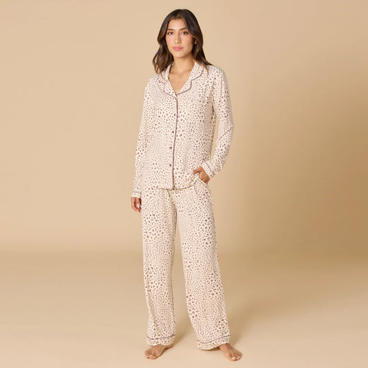 Aria Slim Notch Collar PJ Set