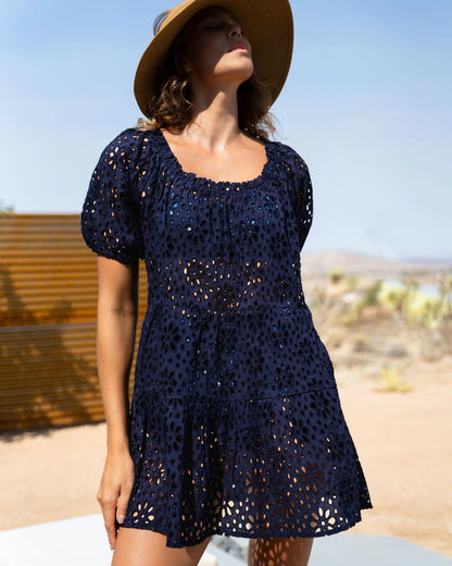 Kelly Seaside Eyelet Dress