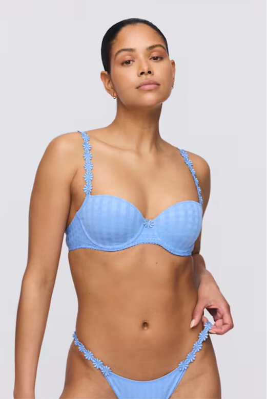 Avero Padded Balcony Bra in Santorini Blue