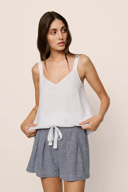 Linen Blend V-Neck Cami