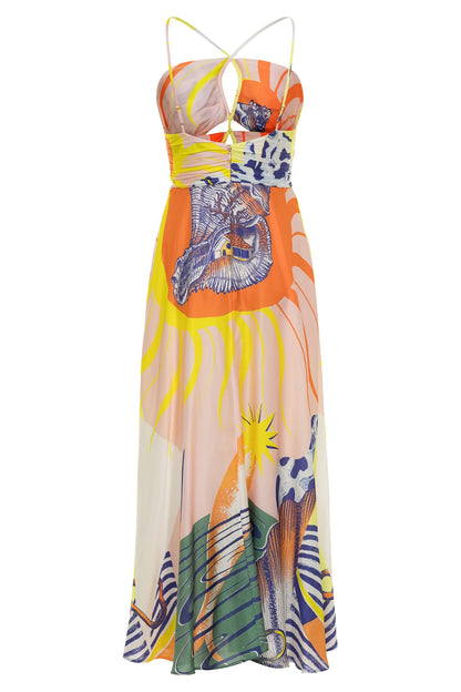 Carolina K - Carmen Dress in Amormar, available at LaSource in Darien