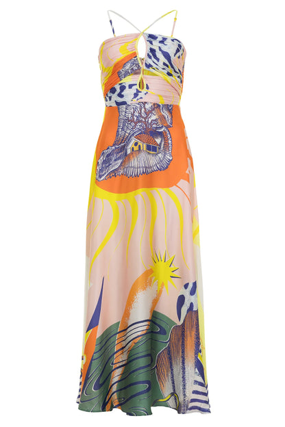 Carolina K - Carmen Dress in Amormar, available at LaSource in Darien