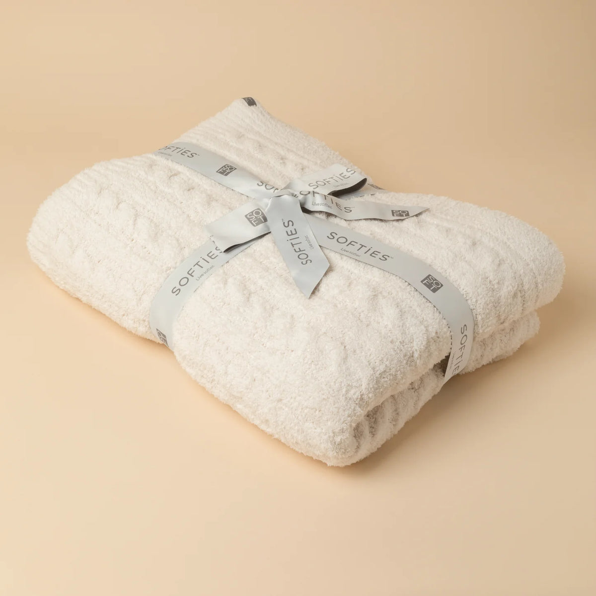 Cable Knit Marshmallow Blanket