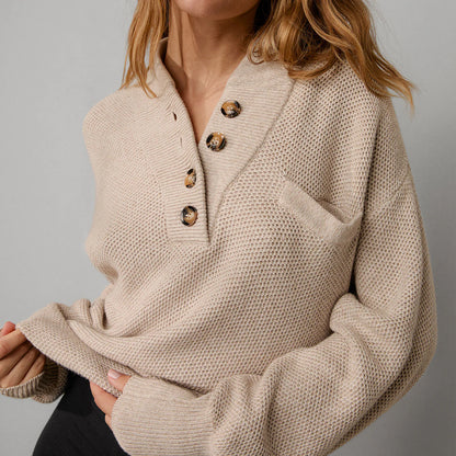 Cozy Cotton Silk Pocket Henley