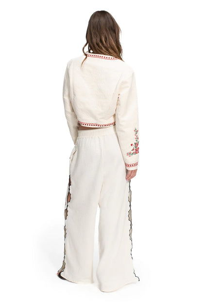 Embroidered Lilia Pants
