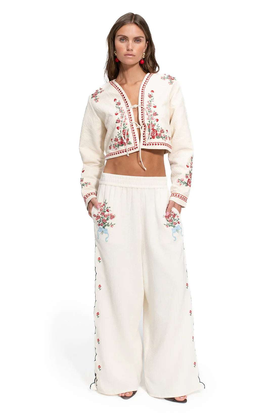 Embroidered Lilia Pants