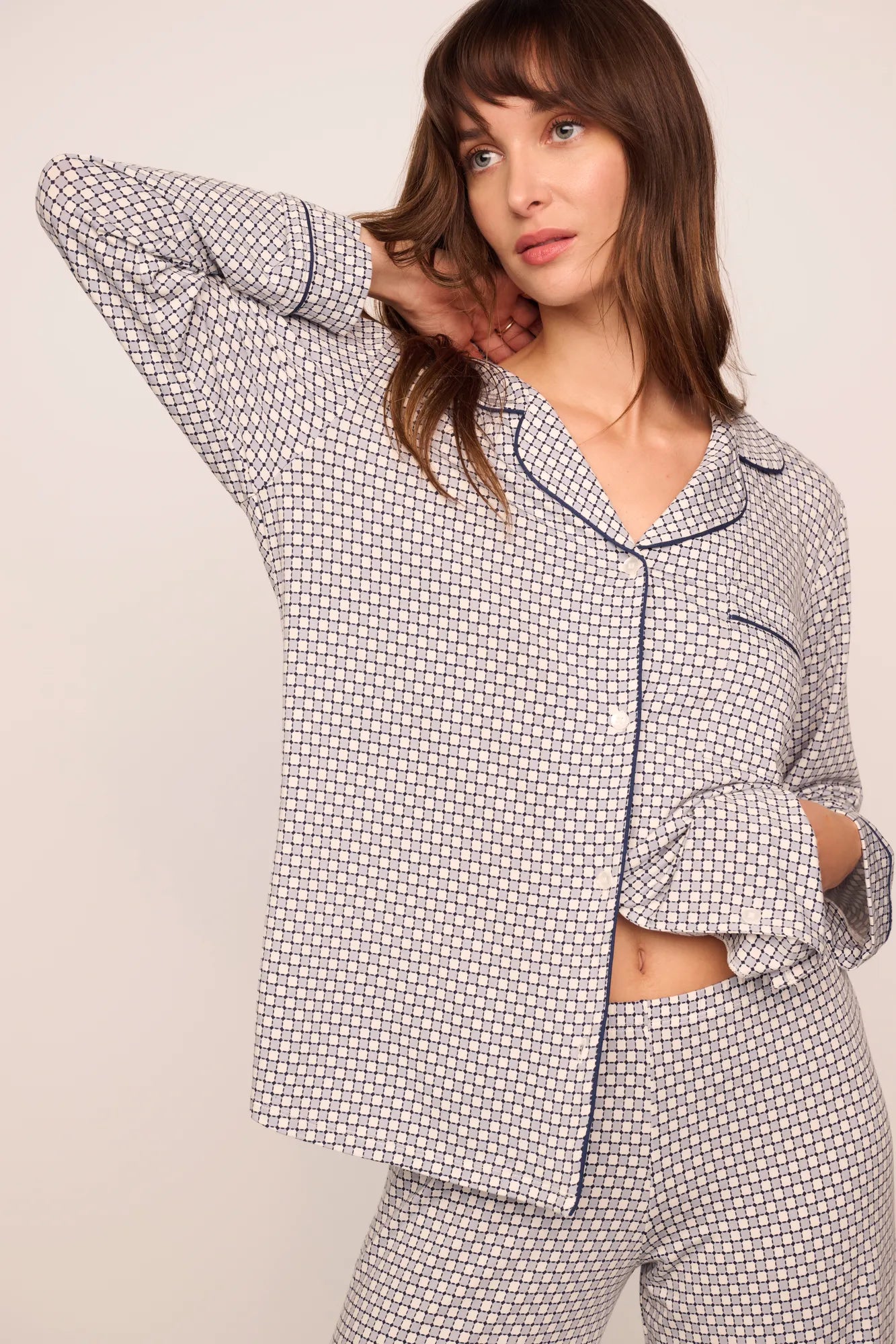 Gisele Printed Long PJ Set
