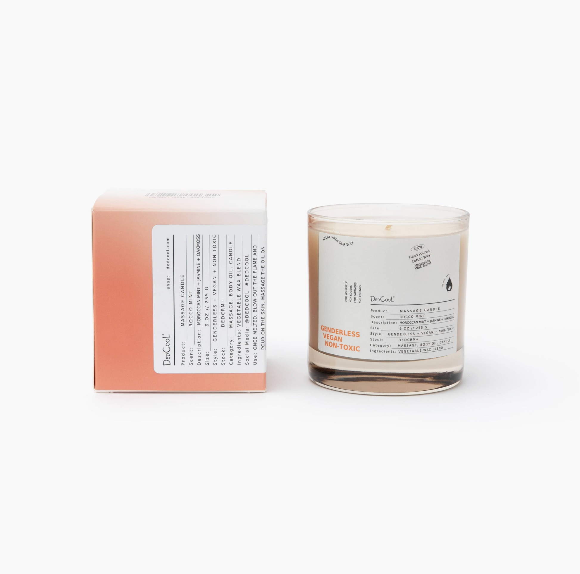   Dedcool Massage Candle Rocco Mint, available at LaSource in Darien