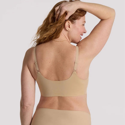Evelyn &amp; Bobbie Structured Scoop Bra in Sand, available at LaSource in Darien.