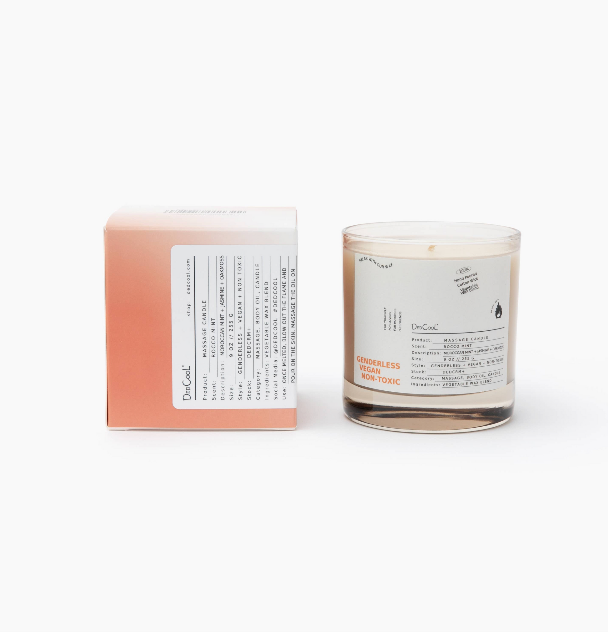  Dedcool Massage Candle Rocco Mint, available at LaSource in Darien