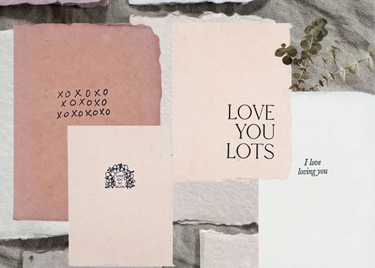 Handmade Letter Press Valentine’s Day Cards