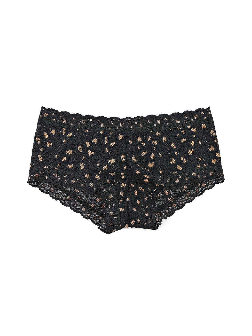 Hanky Panky - Leopard Print Boyshort in Black/Praline, available at LaSource in Darien