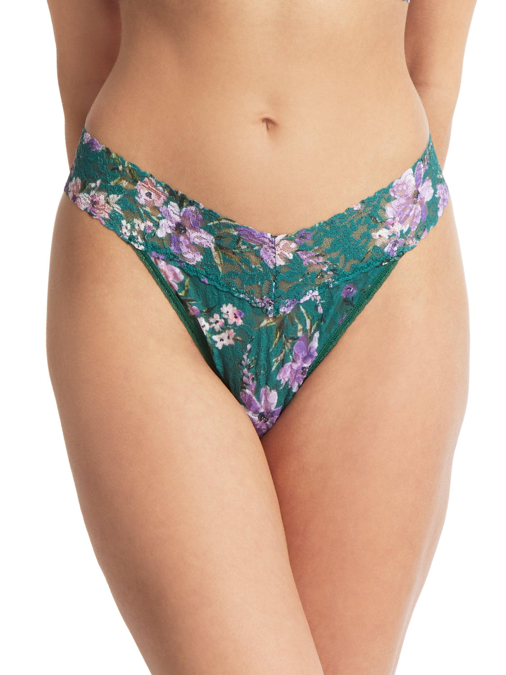 Hanky Panky - Printed Original Rise Thong in Flowers in Your Hair, available at LaSouce in Darien