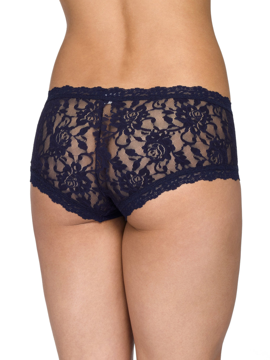 Hanky Panky Signature Lace Boyshort in Navy, available at LaSource in Darien.