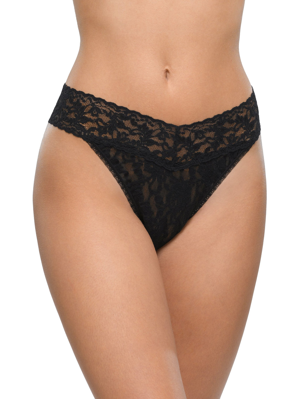 Hanky Panky Signature Lace Original Thong in Black at LaSource in Darien