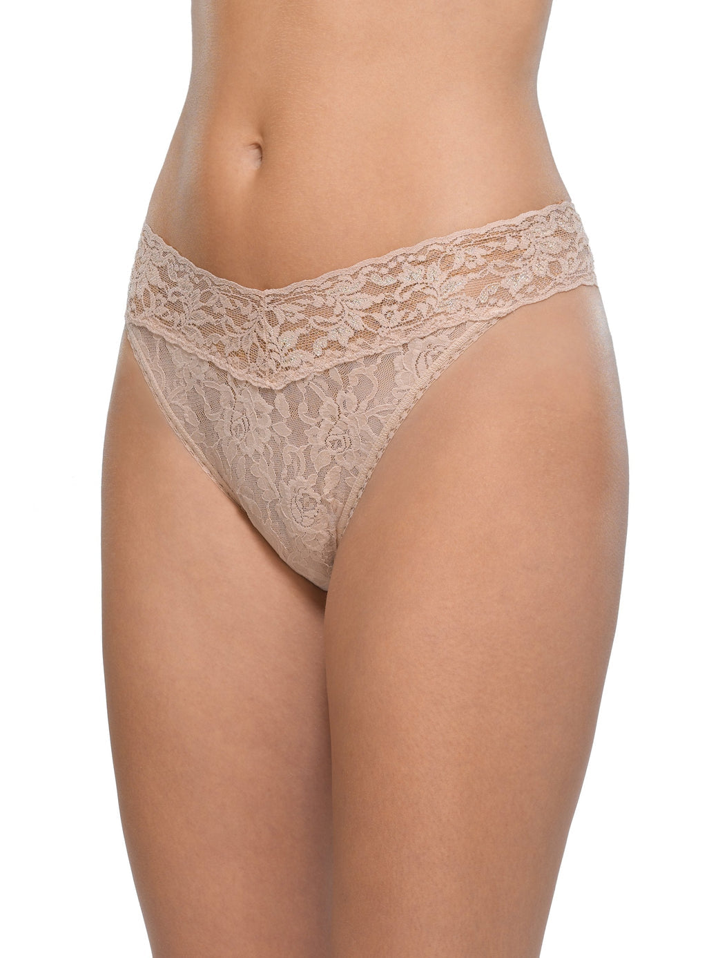 Hanky Panky Signature Lace Original Thong in Chai at LaSource in Darien