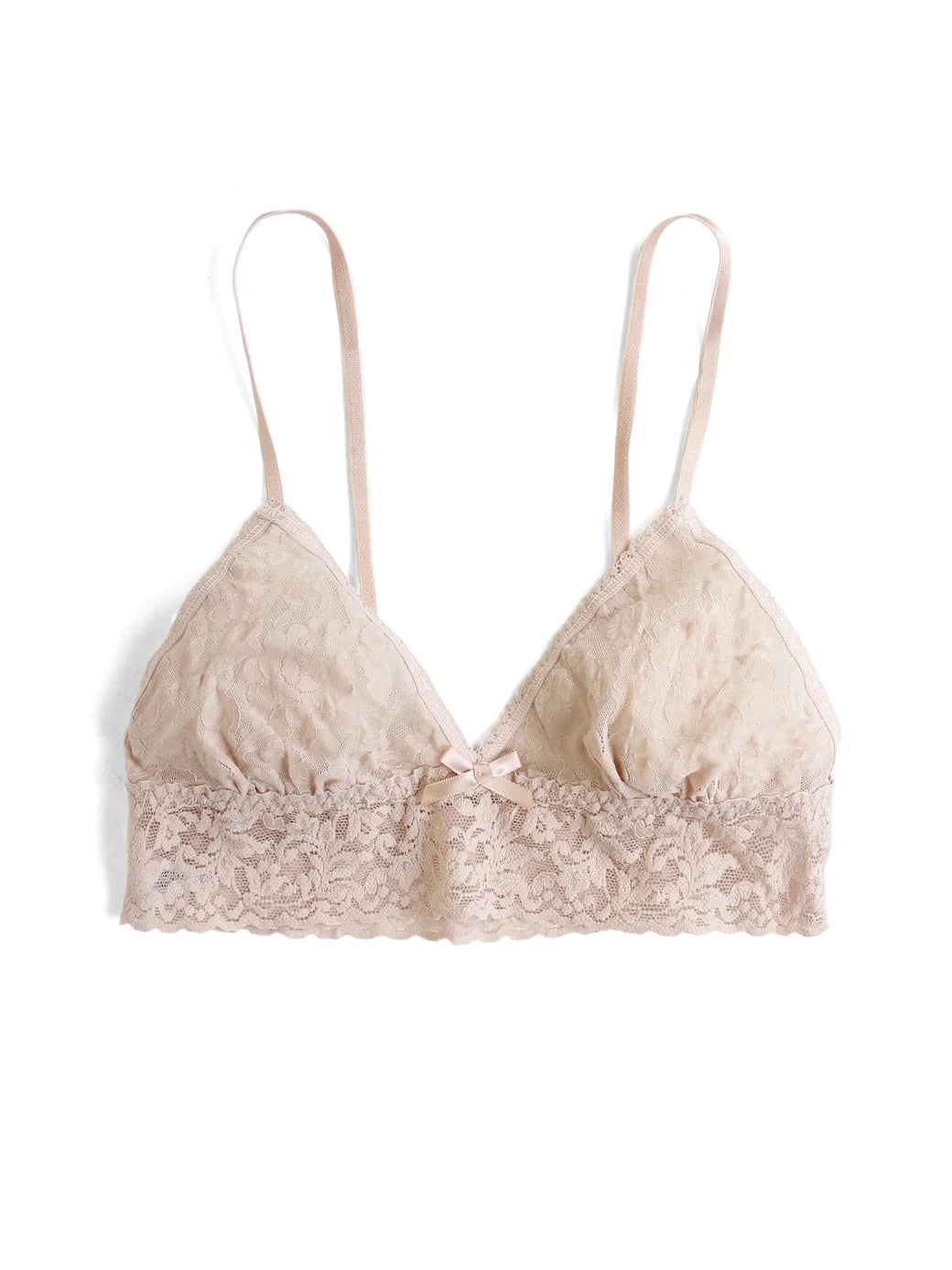 Hanky Panky - Signature Lace Triangle Bralette in Chai, available at LaSource in Darien