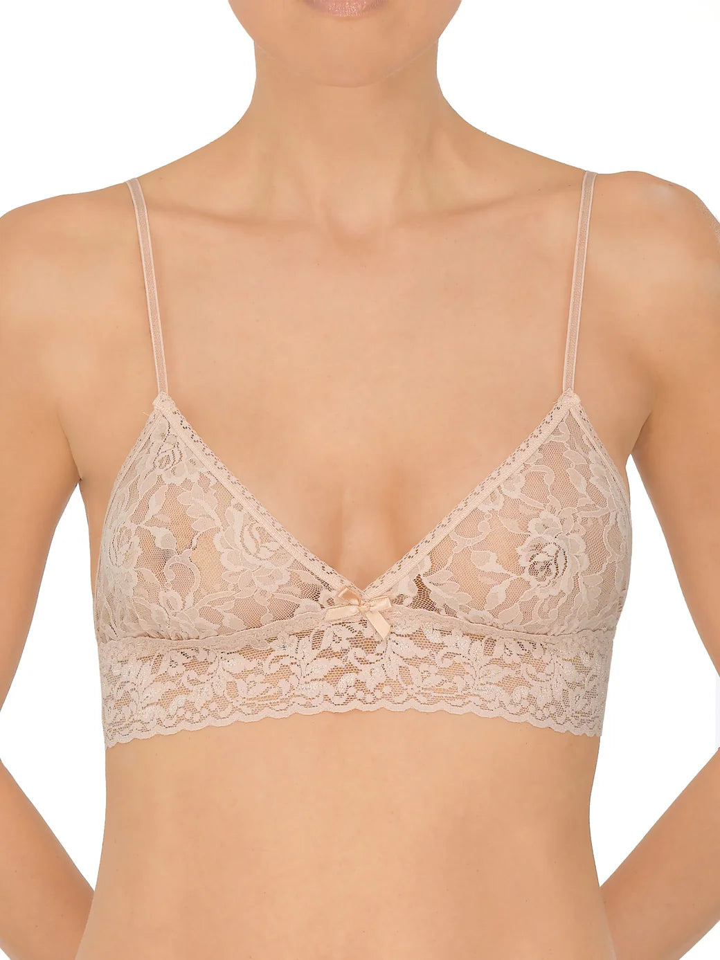 Hanky Panky - Signature Lace Triangle Bralette in Chai, available at LaSource in Darien