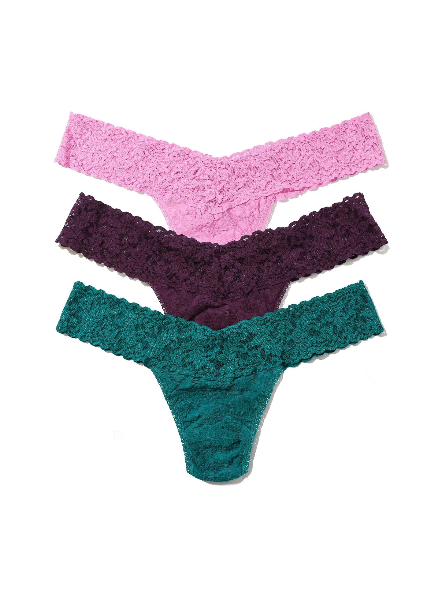 Signature Lace® Low Rise Thong Holiday 3 Pack Cracker