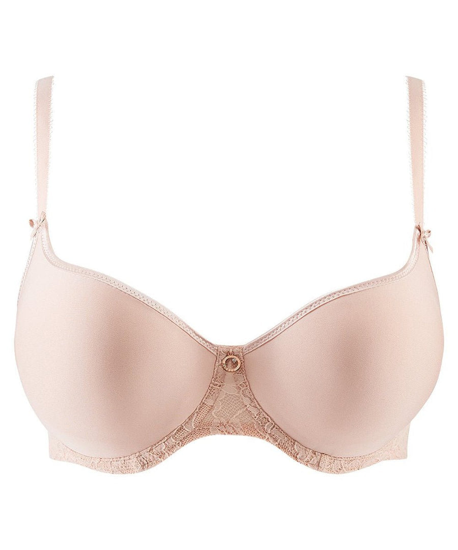 The Aubade Spacer T-Shirt bra in nude, available at LaSource in Darien.