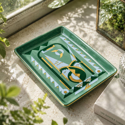 Deco Seahorse Ceramic Tray
