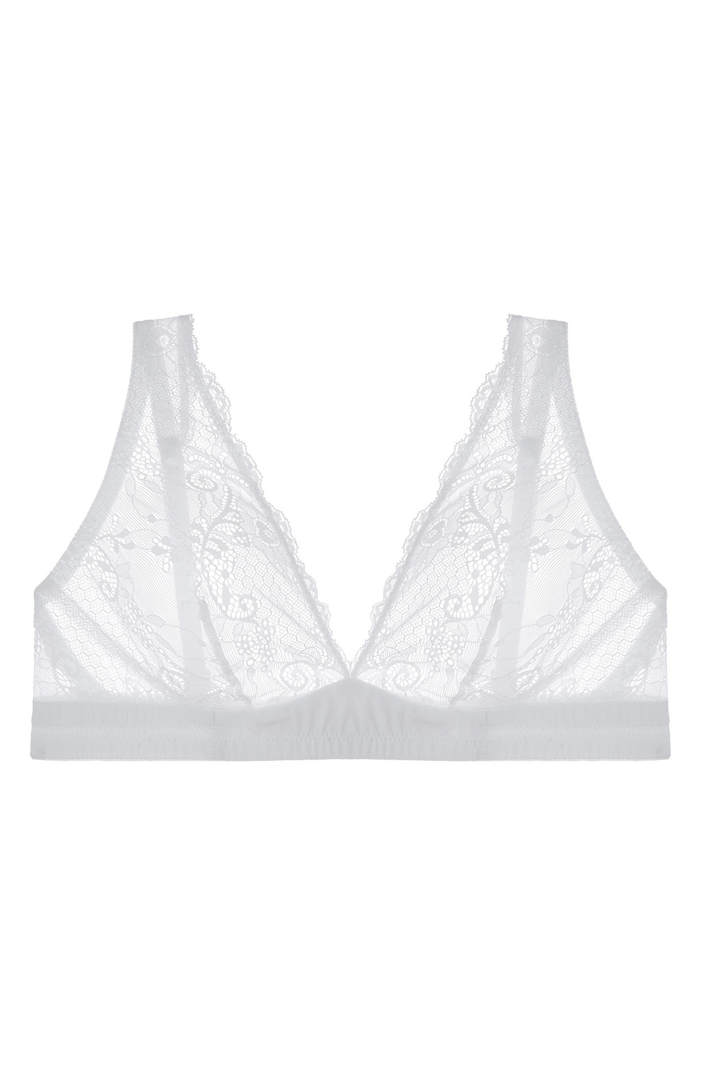  Journelle Sapna Plunge Bralette in white, available at LaSource in Darien. 