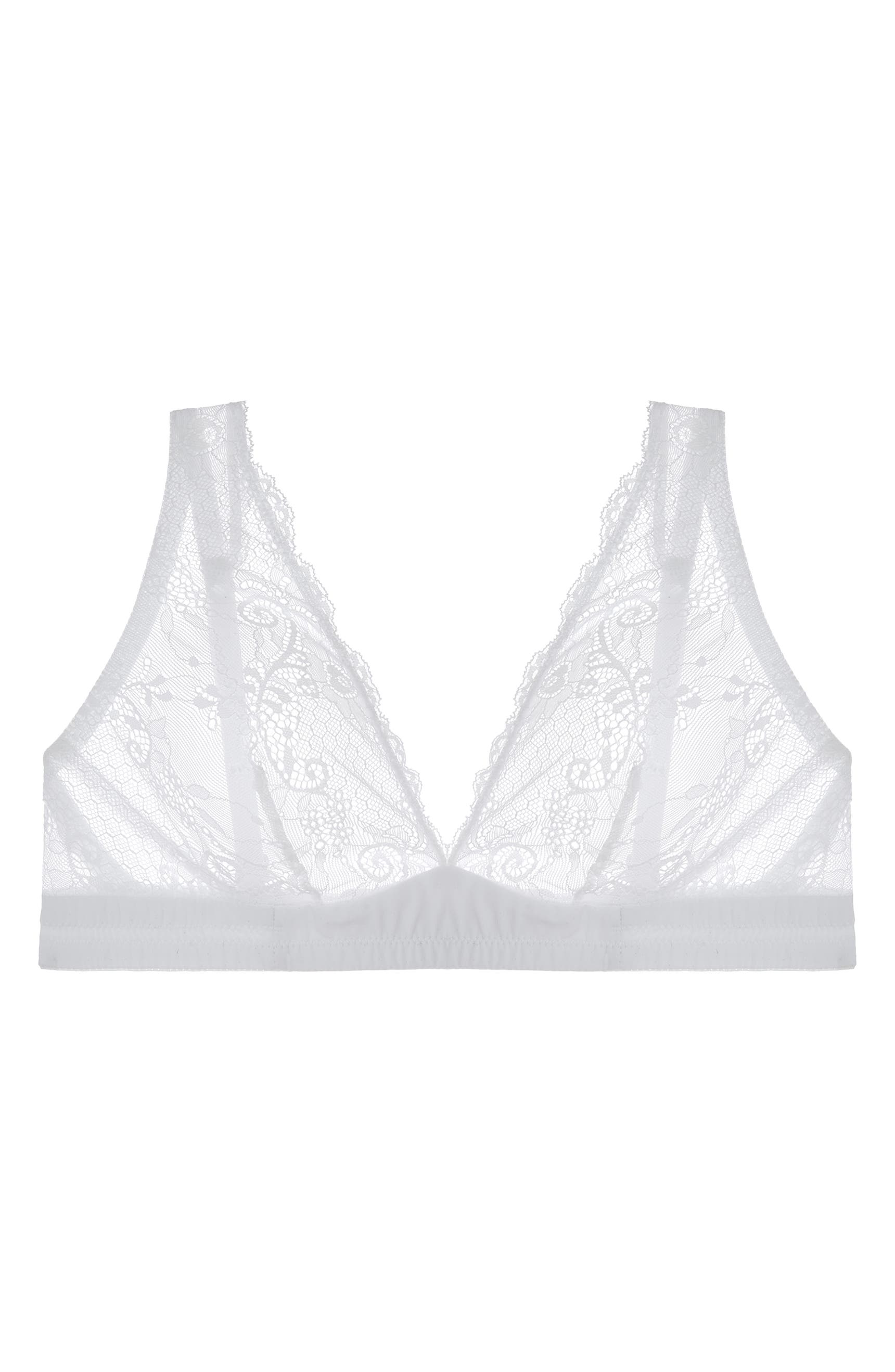  Journelle Sapna Plunge Bralette in white, available at LaSource in Darien. 