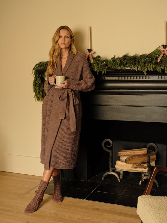 Recycle Boucle Waffle Robe