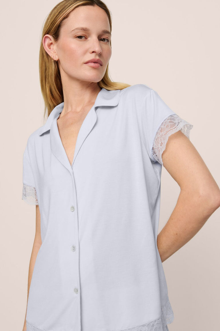 Tencel Modal Short PJ Set - Lace Trim