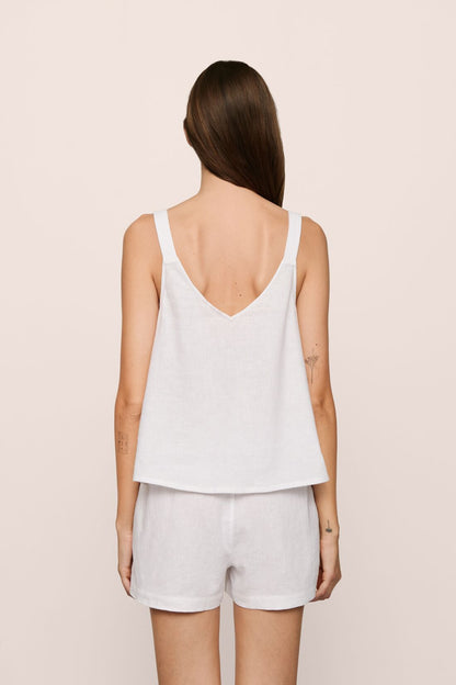 Linen Blend V-Neck Cami