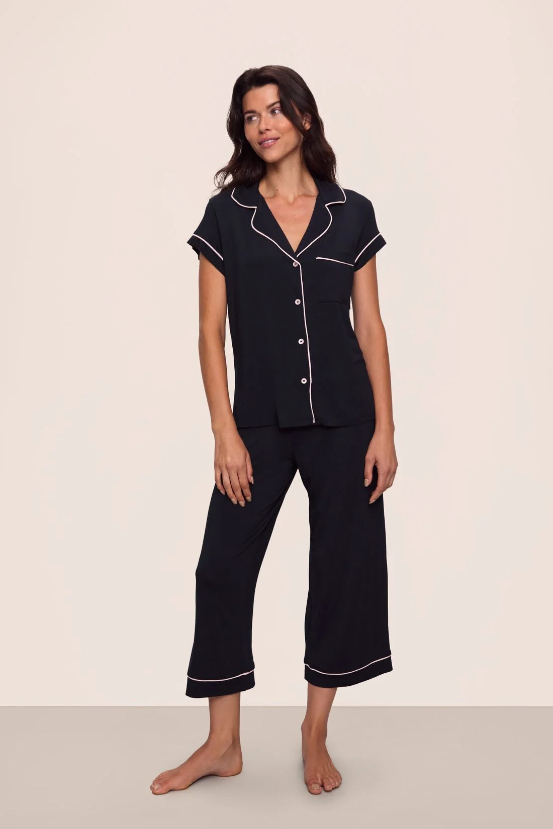 Gisele Short Sleeve Cropped PJ Set