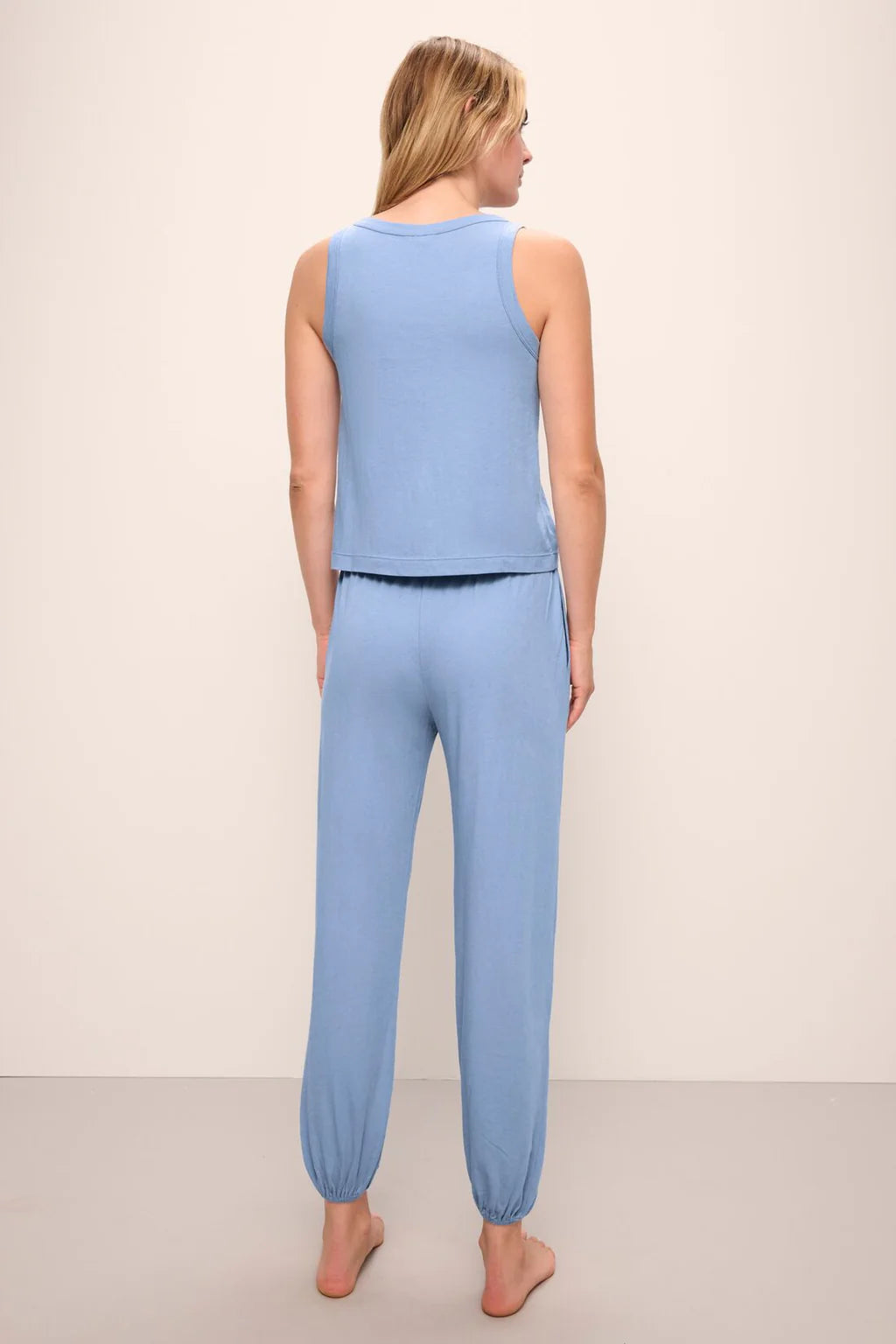 Eberjey - Aloe Cotton Pant in Wedgewood Blue, available at LaSource in Darien