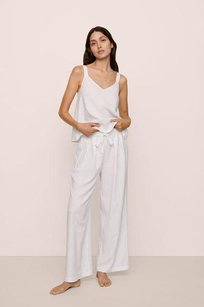 Linen Blend Relaxed Pant