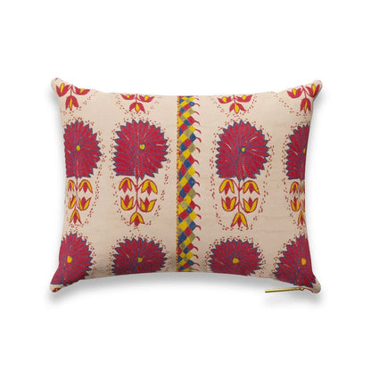 Fuchsia Daisy Suzani Pillow