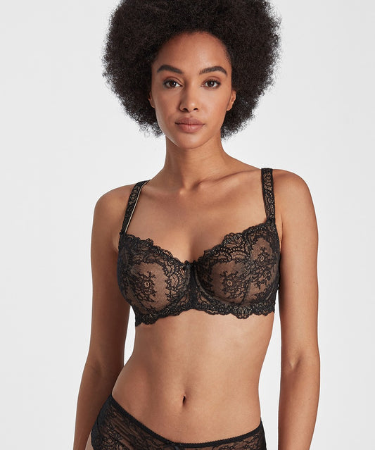 Aubade Danse De Sens Balconette Bra in black at LaSource in Darien