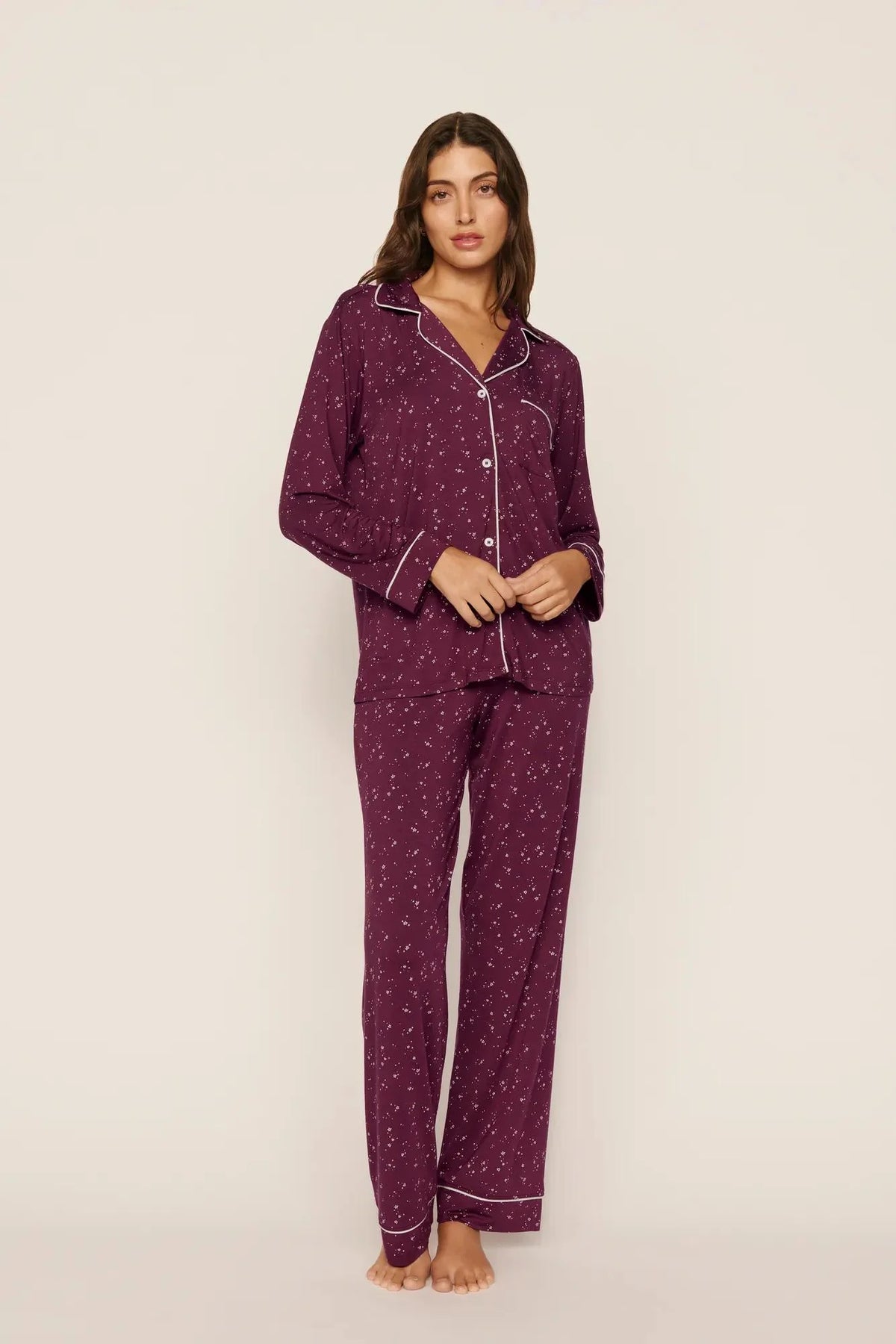 Gisele Printed Long PJ Set