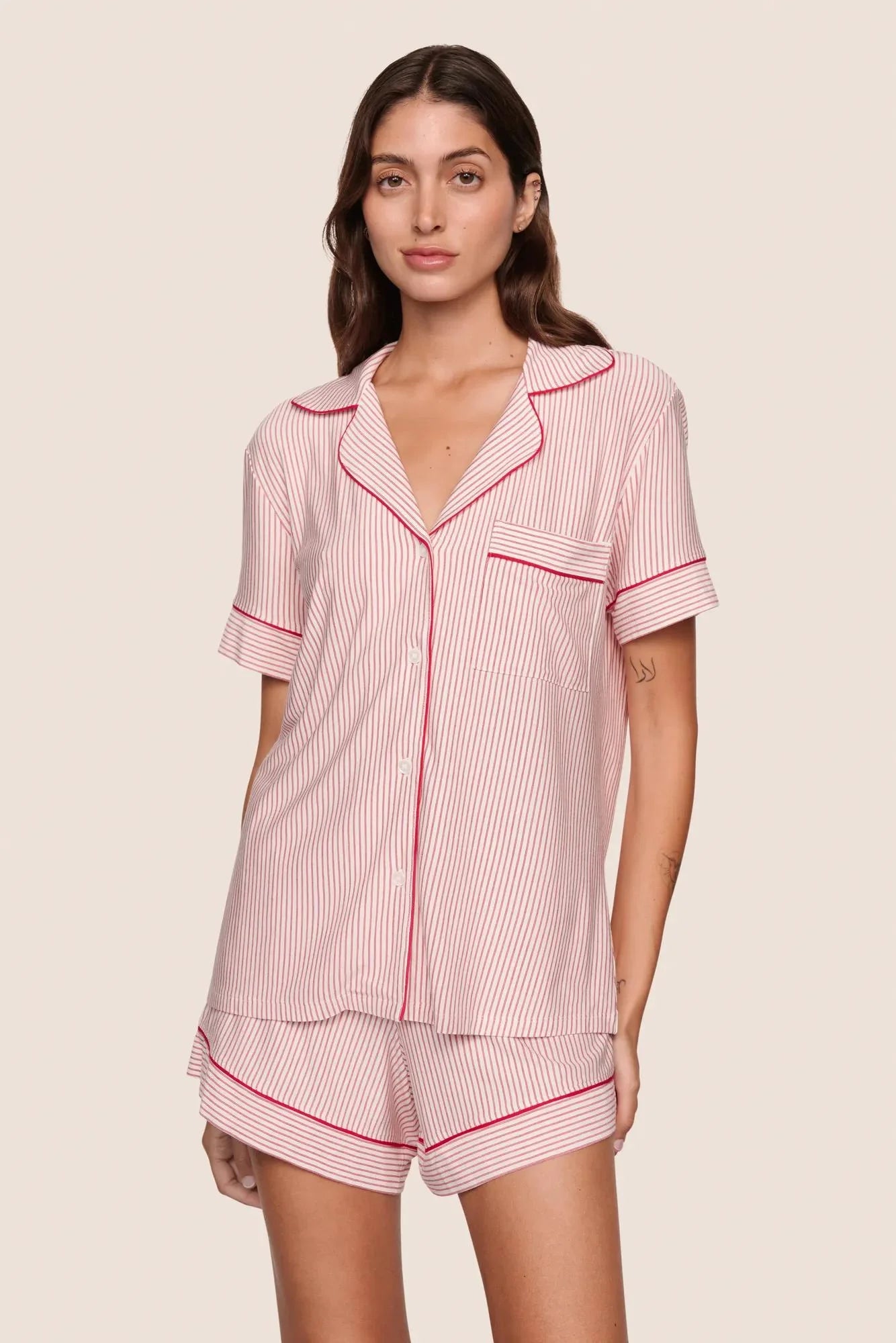 Gisele Duo Stripe Relaxed Short PJ Set