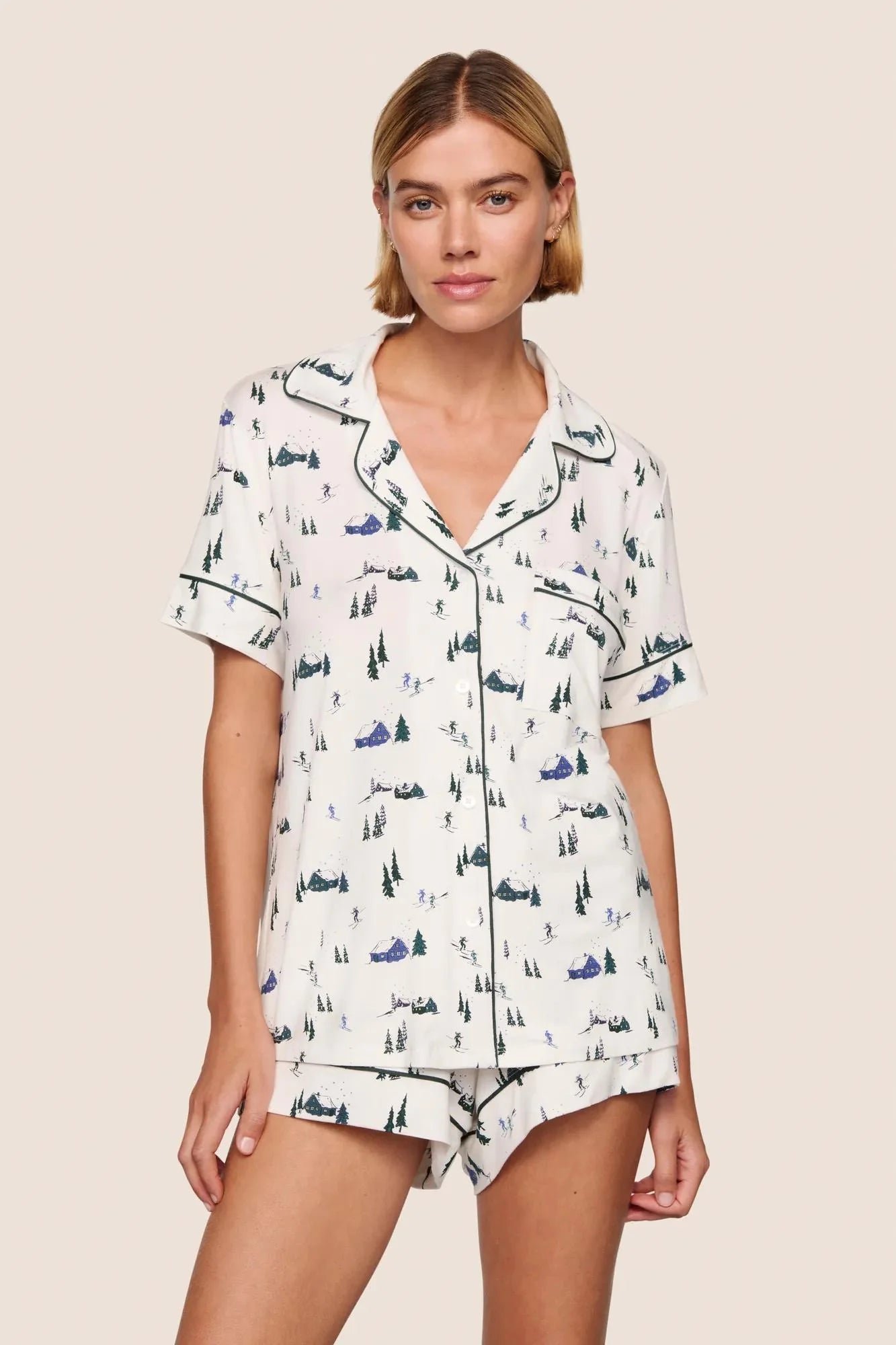 Gisele Printed Relaxed Short PJ Set