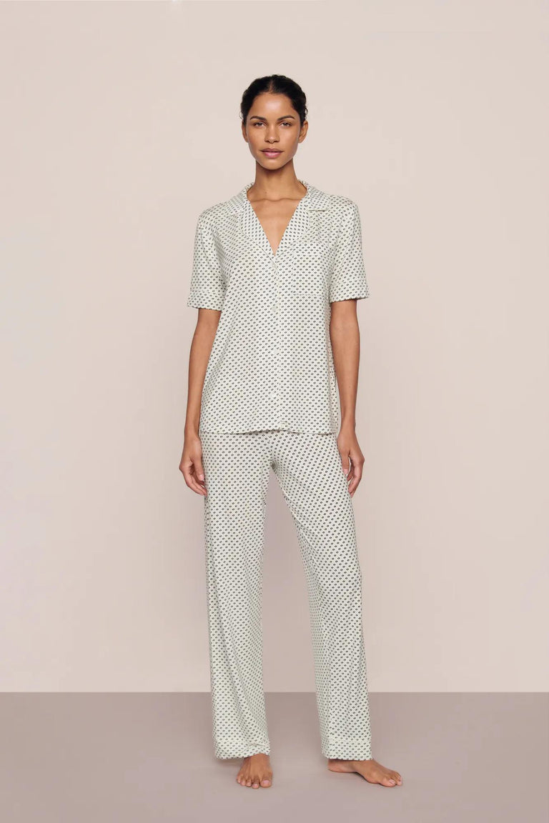 Gisele Printed Short Sleeve PJ Set