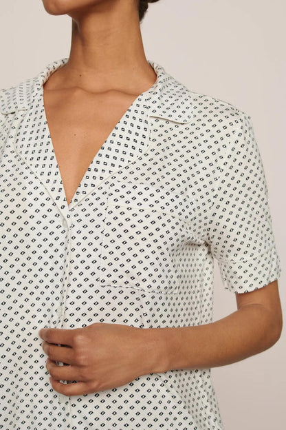 Gisele Printed Short Sleeve PJ Set