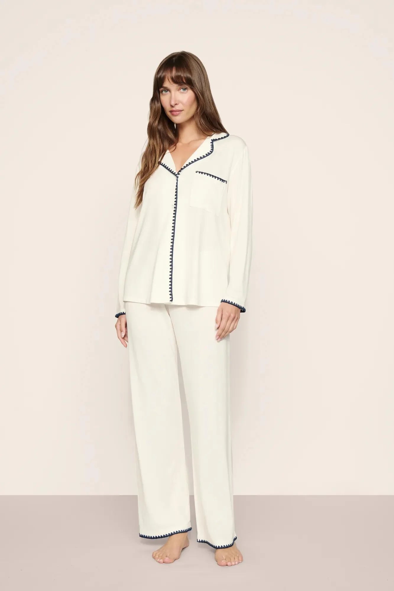 Frida Whipstitch Long PJ Set