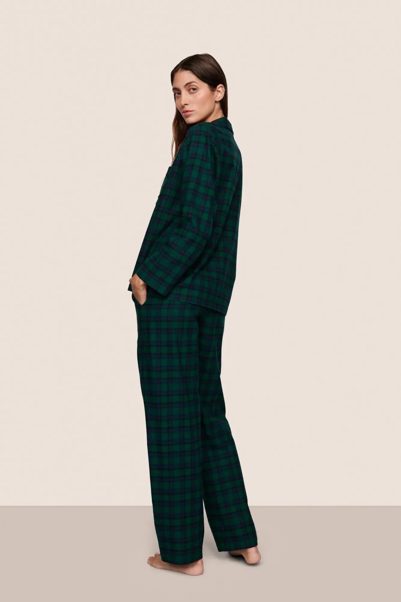 Flannel Tartan Long PJ Set