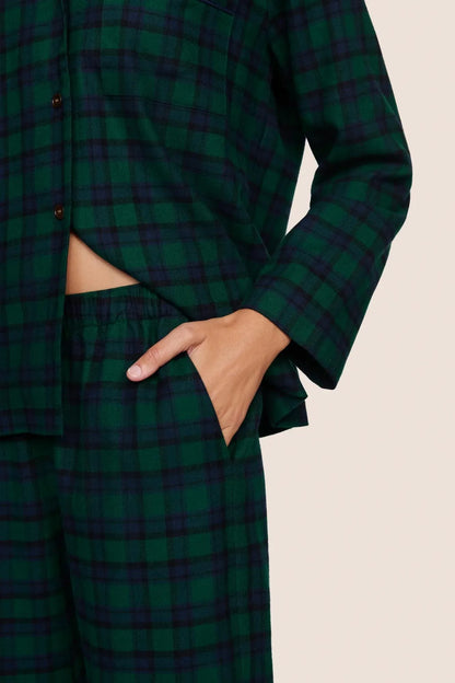 Flannel Tartan Long PJ Set