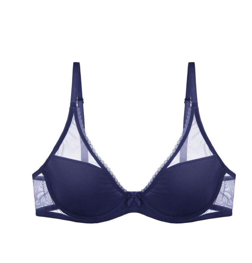 Journelle Victoire Jolie Bra in navy, available at LaSource in Darien.