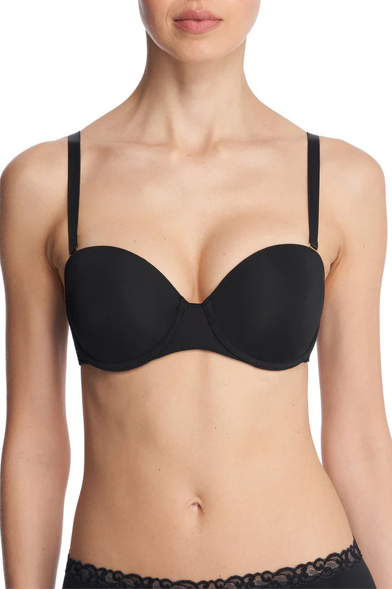 Natori Pure Luxe Strapless in black at LaSource