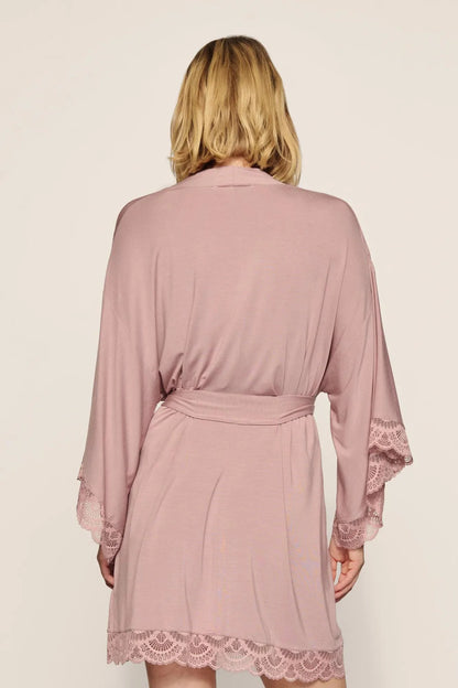 Mariana Kimono Robe with Lace