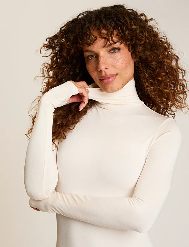 Prima Ballet Turtleneck Bodysuit with Thumbholes