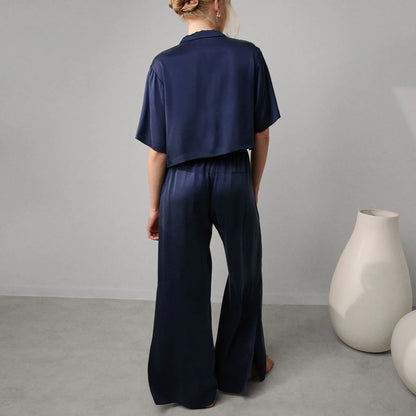 Washable Silk High Rise Pant Set