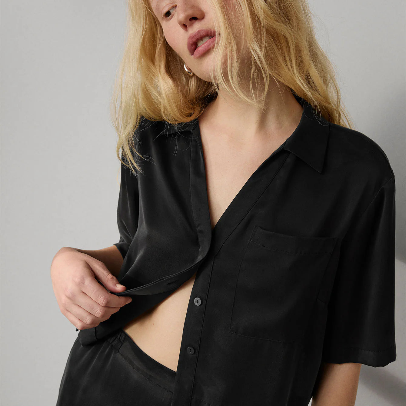 Washable Silk High Rise Pant Set