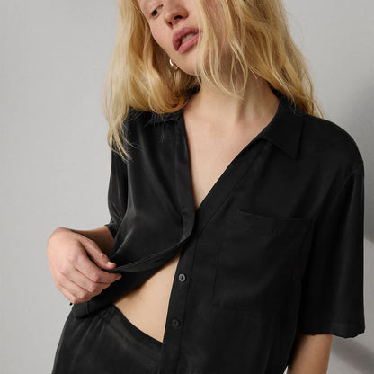 Washable Silk High Rise Pant Set